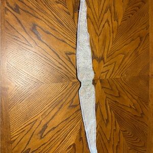 Christian Dior White and Silver waist sash